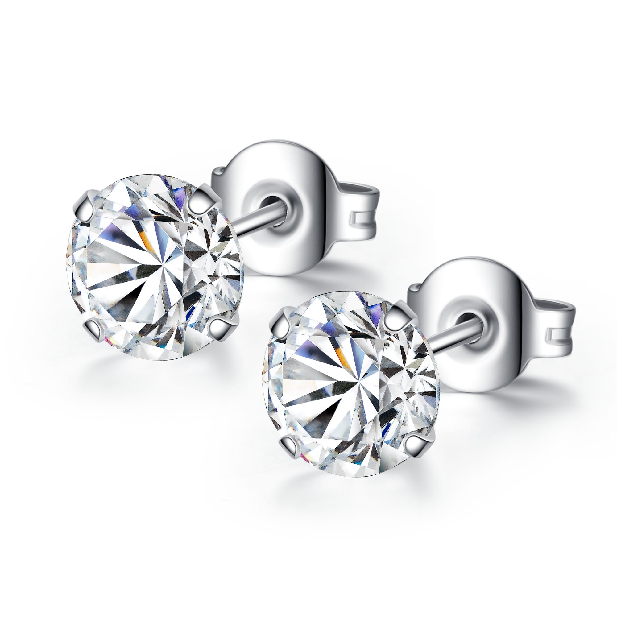 Rhodium plated tri-set with cubic zirconia crystals – T a y l o r s