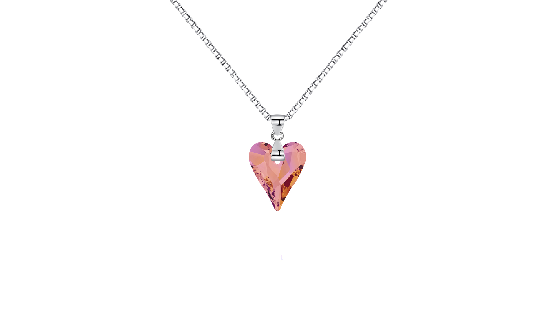 The Pink Reef Heart of the Ocean Necklace in light pink